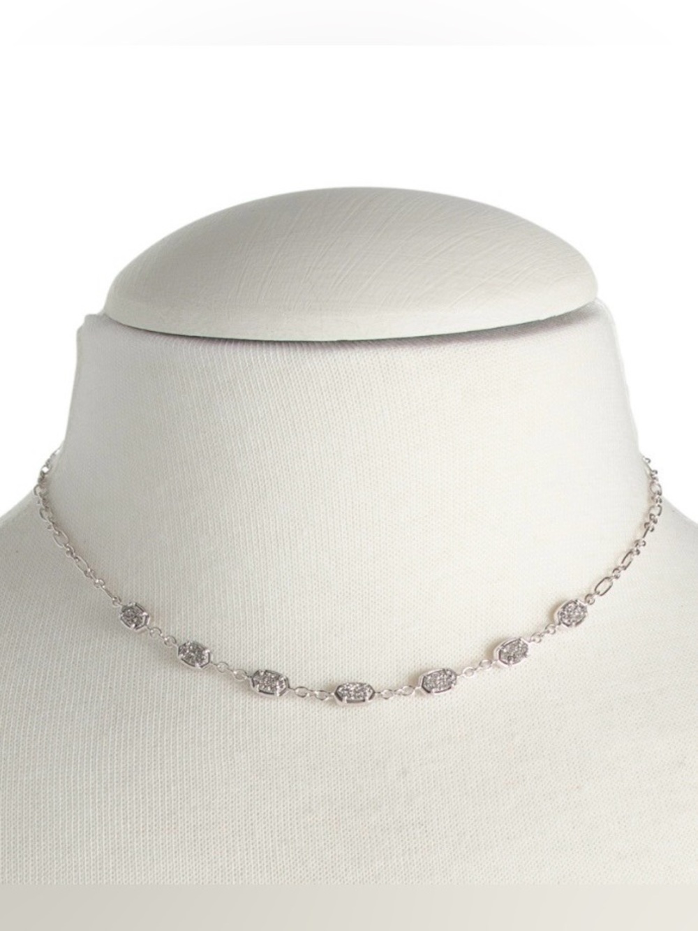 Kendra Scott Platinum Drusy Emilie Strand Necklace